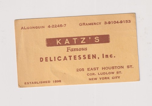 1959 katz famous - 1959, katz's